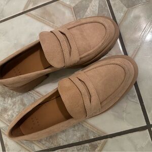 a new day Tan Penny Loafers Flats